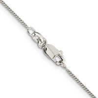Sterling Silver 1mm Curb Chain view 3