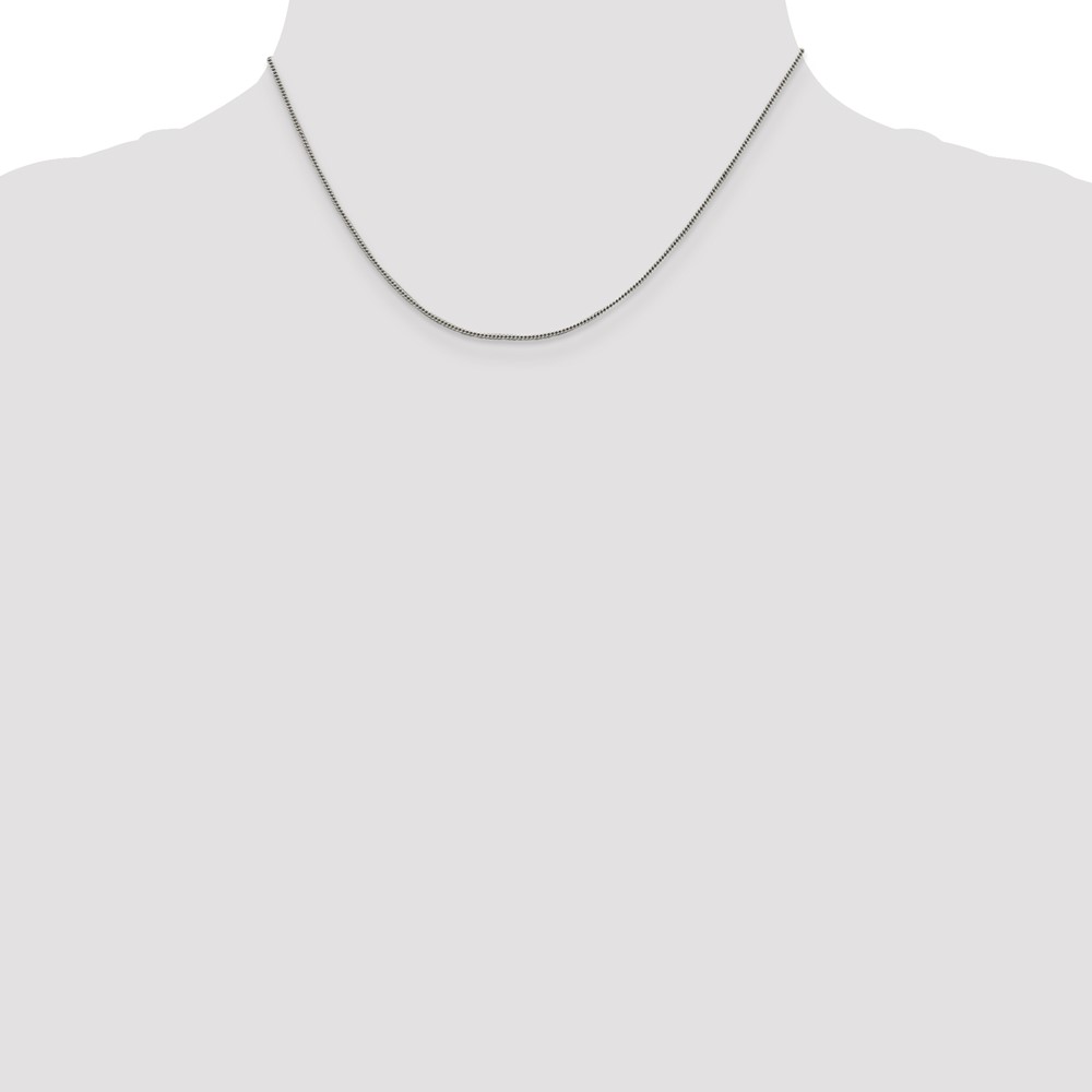 Sterling Silver 1mm Curb Chain (QPE56-16)