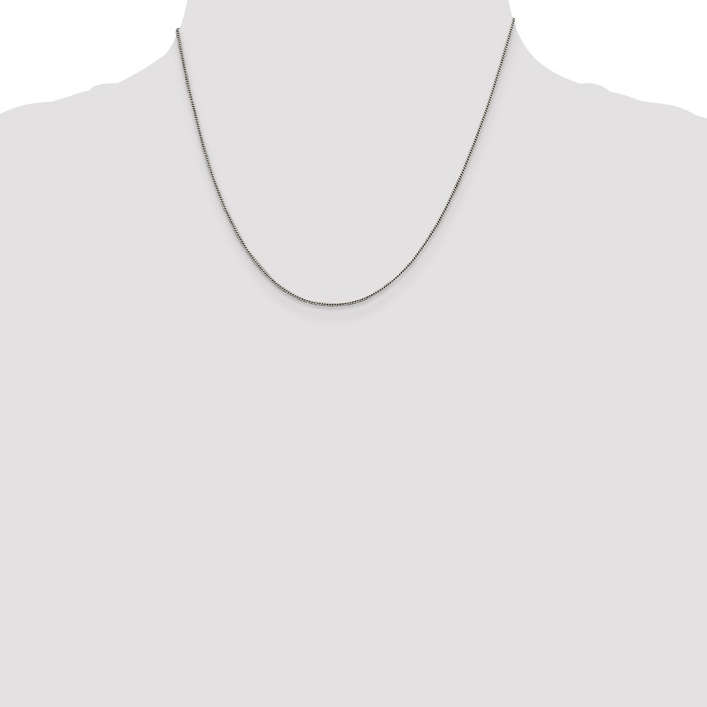 Sterling Silver 1mm Curb Chain (QPE56-18)