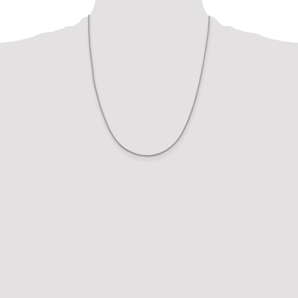 Sterling Silver 1.15mm Curb Chain (QPE57-22)