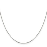 Sterling Silver 1.15mm Flat Cable Chain view 2
