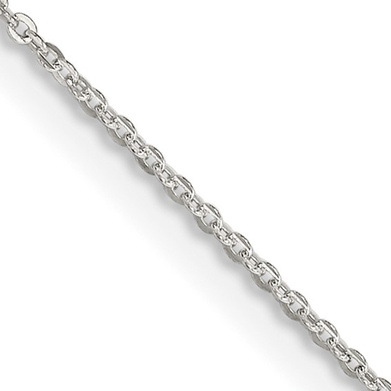 Sterling Silver Flat Open Oval Cable Chain
