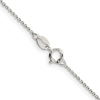 Sterling Silver 1mm 8 Sided D C Cable Chain view 3