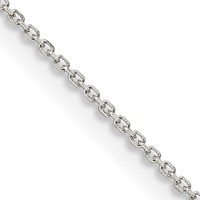 Sterling Silver 1mm 8 Sided D C Cable Chain view 1