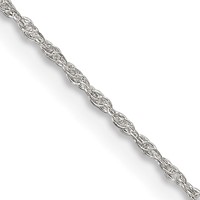Sterling Silver 1.25mm Loose Rope Chain view 1