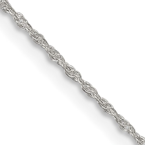 Sterling Silver 1.25mm Loose Rope Chain