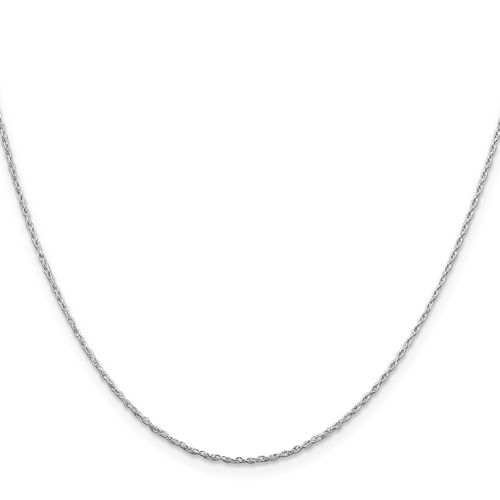 Sterling Silver Rhodium-plated 1.25mm Loose Rope Chain (QPE65R-22)
