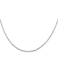 Sterling Silver 1.2mm Twisted Serpentine Chain view 2