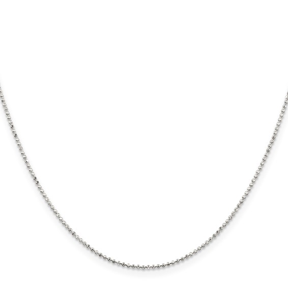 Sterling Silver Square Beaded Chain