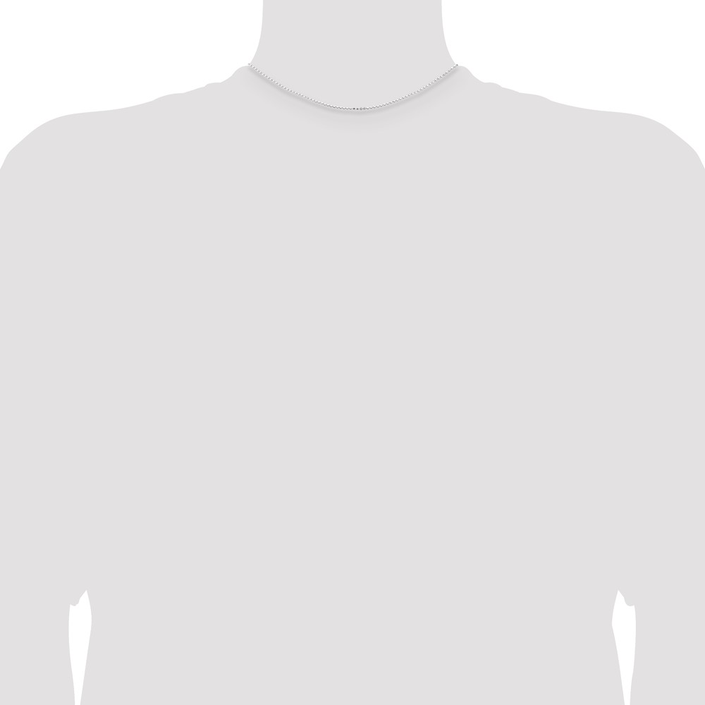 Sterling Silver 1.15mm Square Fancy Beaded Chain (QPE74-14)