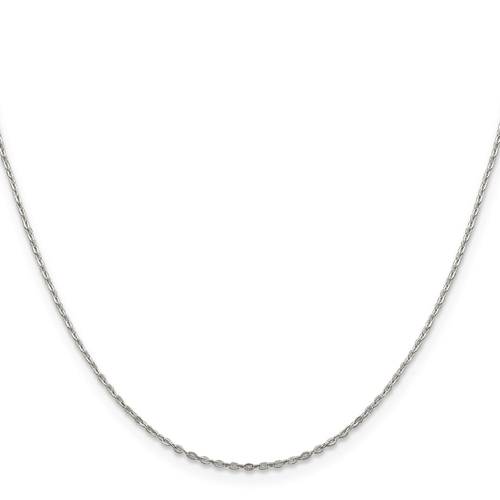 Sterling Silver .5mm Flat Link Cable Chain (QPE75-18)