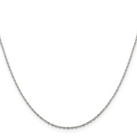 Sterling Silver .5mm Flat Link Cable Chain view 2