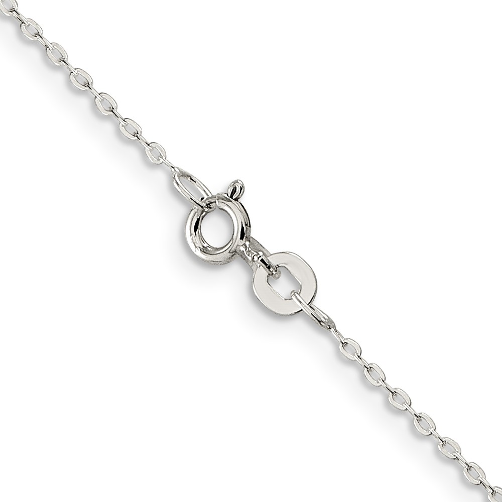 Sterling Silver .5mm Flat Link Cable Chain (QPE75-18)