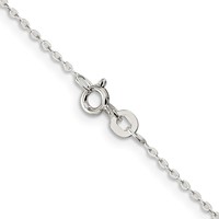 Sterling Silver .5mm Flat Link Cable Chain view 3