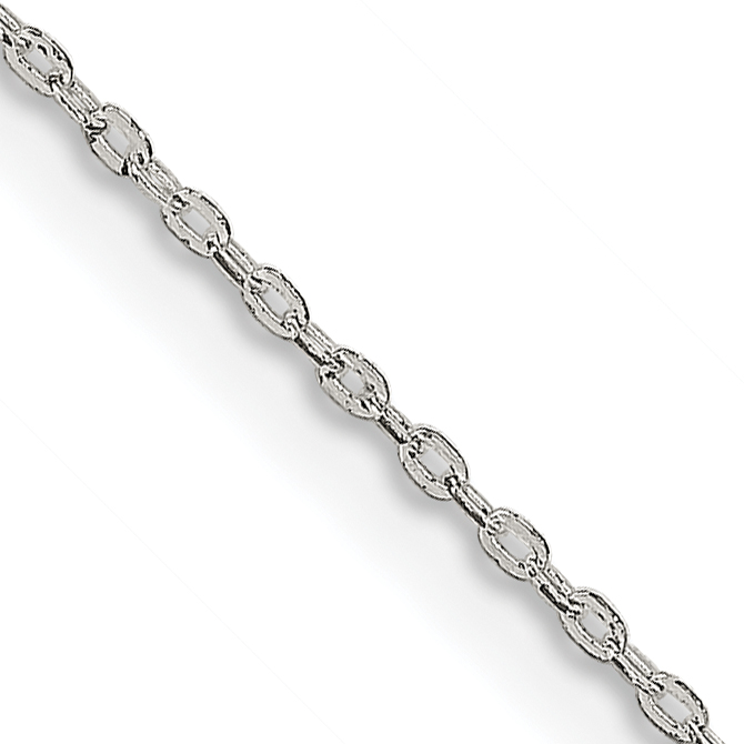Sterling Silver .5mm Flat Link Cable Chain (QPE75-16)