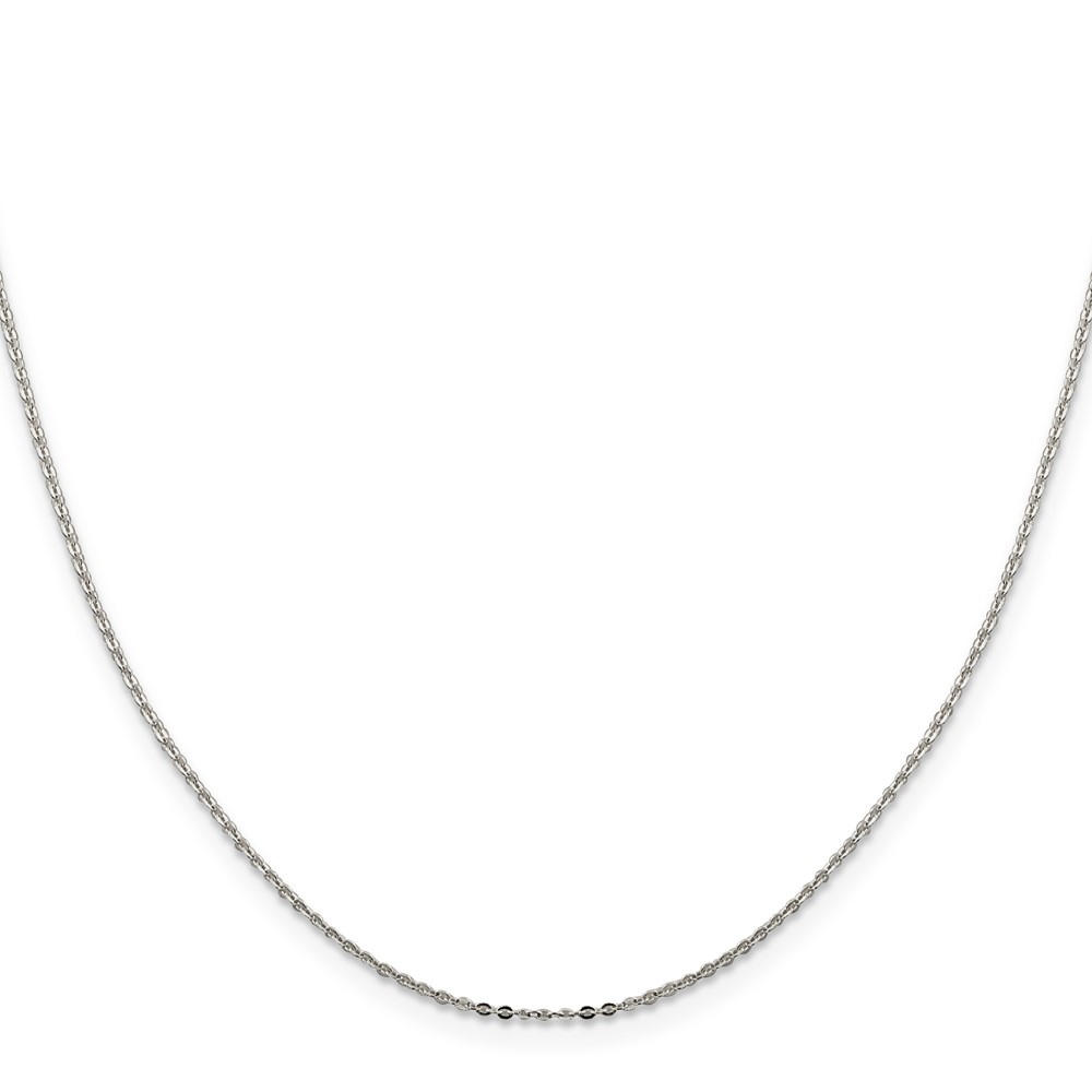 Sterling Silver .9mm Flat Link Cable Chain (QPE76-18)