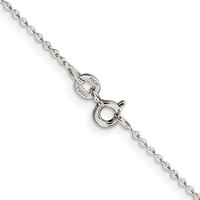 Sterling Silver .9mm Flat Link Cable Chain view 3