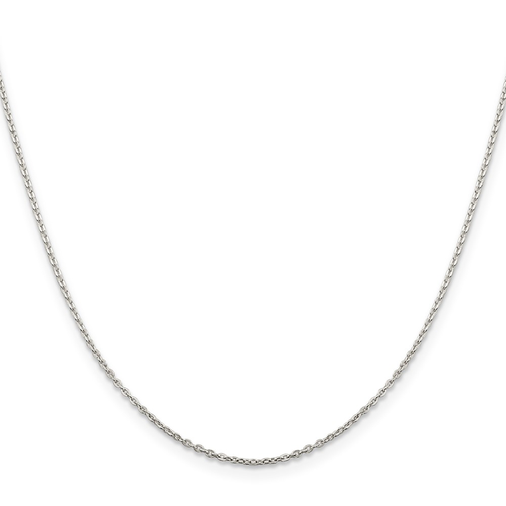 Sterling Silver 1mm Flat Link Cable Chain (QPE77-16)
