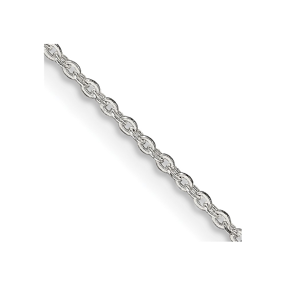 Sterling Silver 1mm Flat Link Cable Chain (QPE77-16)