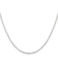 Sterling Silver 1.5mm Flat Open Oval Cable Chain view 3