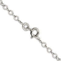 Sterling Silver 2.5mm Flat Open Oval Cable Chain view 3