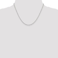 Sterling Silver 2.5mm Flat Open Oval Cable Chain view 4