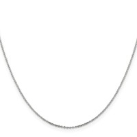 Sterling Silver .95mm Diamond-cut Forzantine Cable Chain view 2