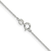 Sterling Silver .95mm Diamond-cut Forzantine Cable Chain view 3