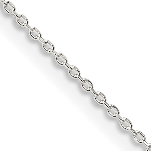 Sterling Silver .95mm Diamond-cut Forzantina Cable Chain