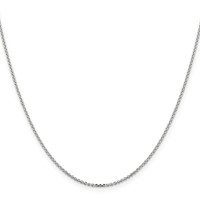Sterling Silver 1.4mm Diamond-cut Forzantine Cable Chain view 2