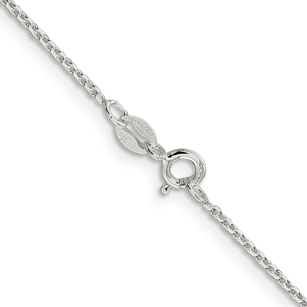 Sterling Silver 1.4mm Diamond-cut Forzantine Cable Chain (QPE82-16)