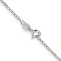 Sterling Silver 1.4mm Diamond-cut Forzantine Cable Chain view 3