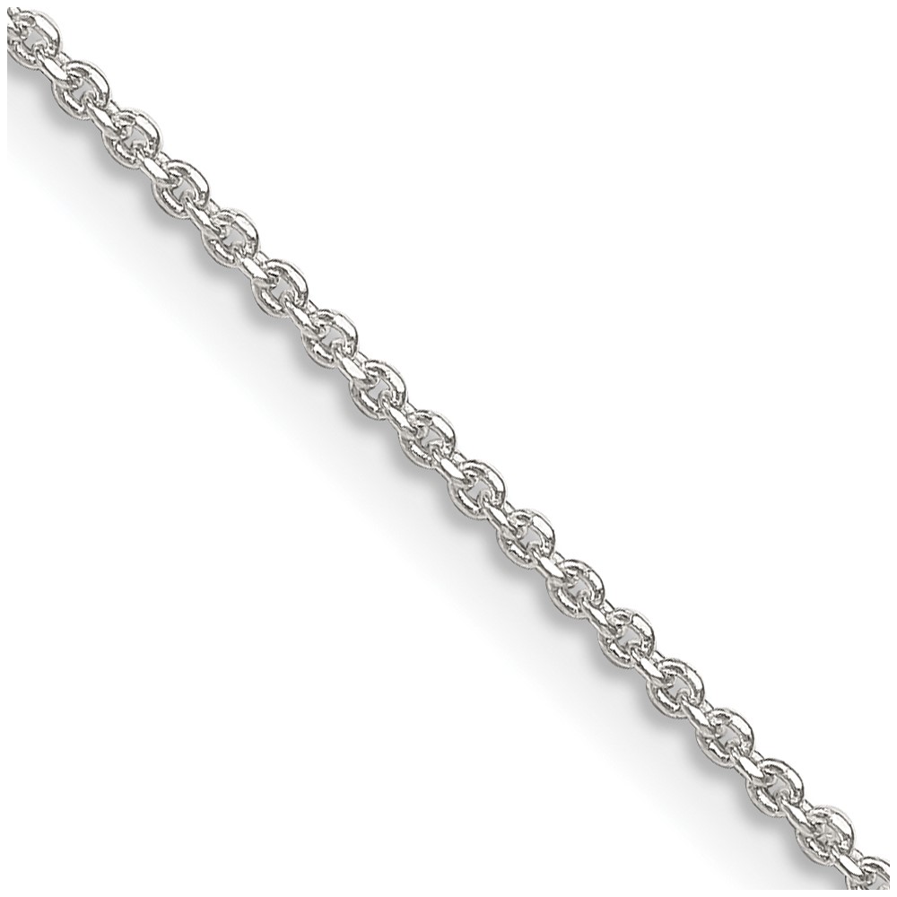 Sterling Silver 1.4mm Diamond-cut Forzantine Cable Chain (QPE82-24)