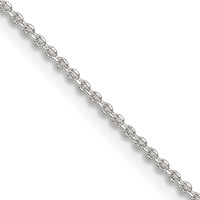Sterling Silver 1.4mm Diamond-cut Forzantine Cable Chain view 1