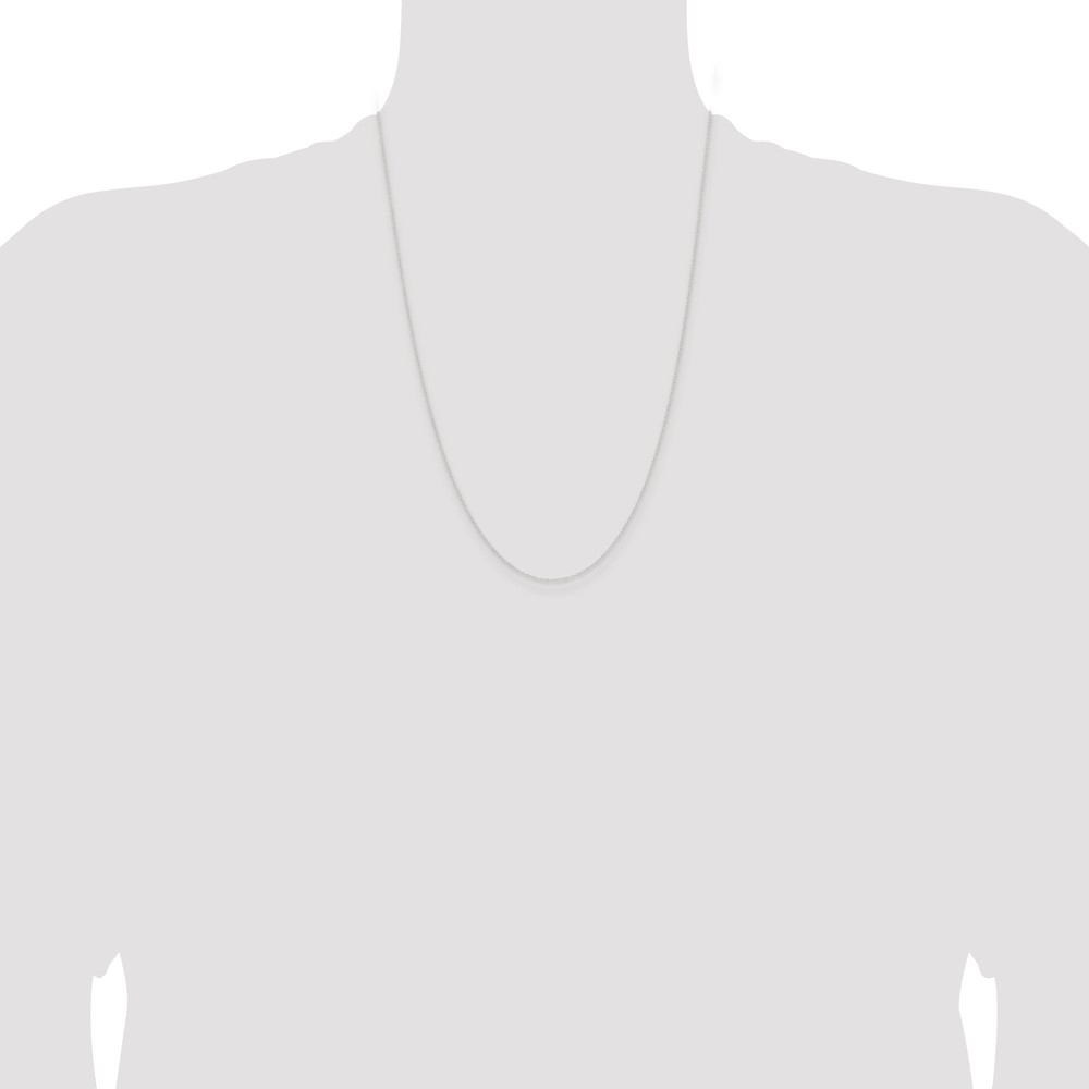 Sterling Silver .95mm Forzantine Cable Chain (QPE85-24)