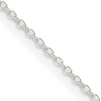 Sterling Silver .95mm Forzantine Cable Chain view 1