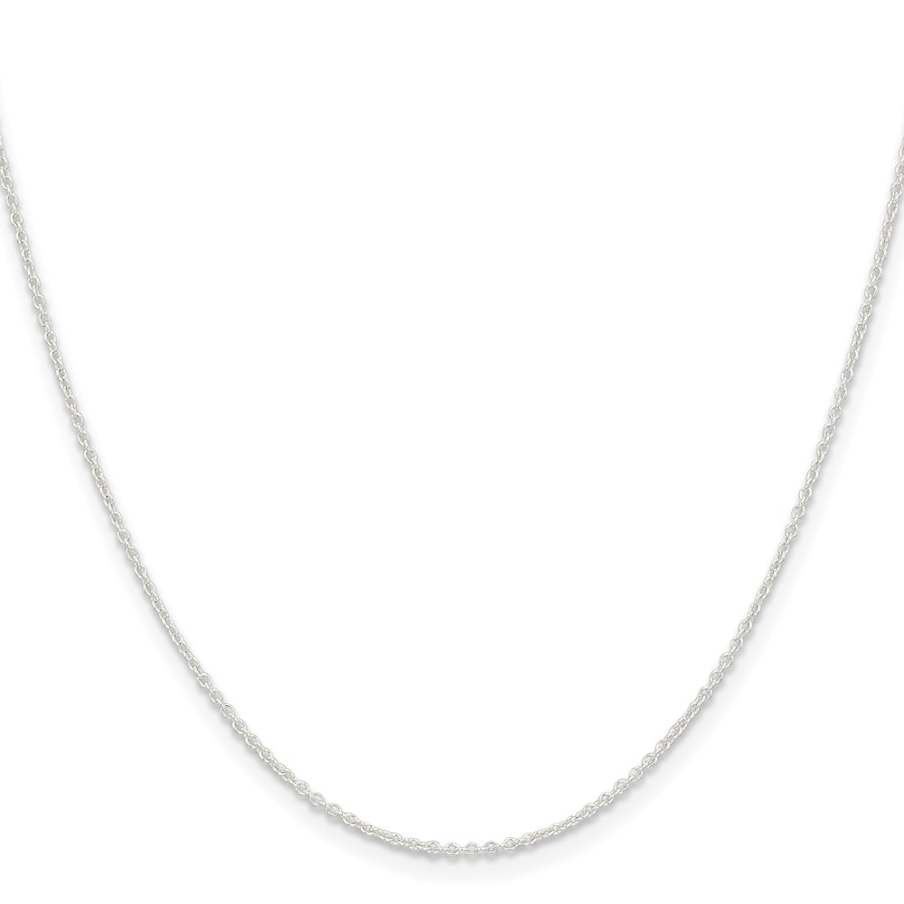 Sterling Silver 1.45mm Forzantine Cable Chain (QPE86-22)