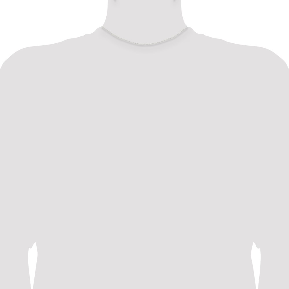 Sterling Silver 1.45mm Forzantine Cable Chain (QPE86-14)