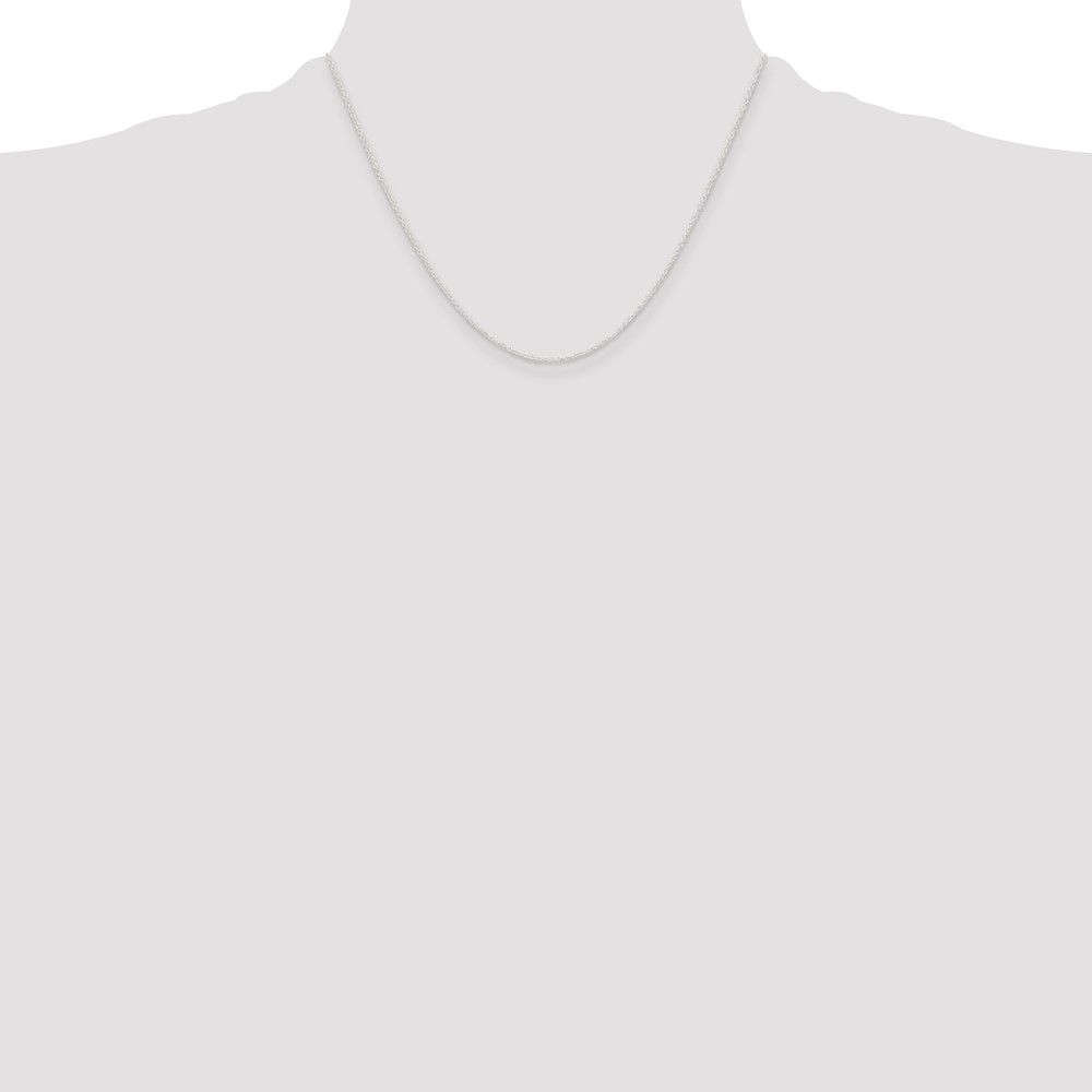 Sterling Silver 1.45mm Forzantine Cable Chain (QPE86-18)