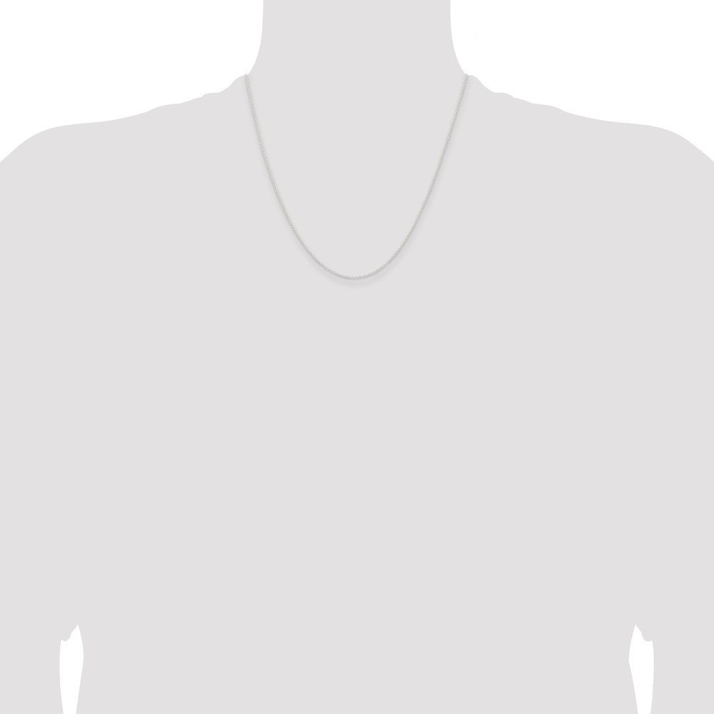 Sterling Silver 1.45mm Forzantine Cable Chain (QPE86-20)