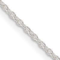 Sterling Silver 1.45mm Forzantine Cable Chain view 1