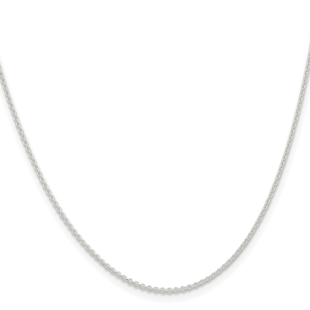 Sterling Silver 1.6mm Forzantine Cable Chain (QPE87-16)