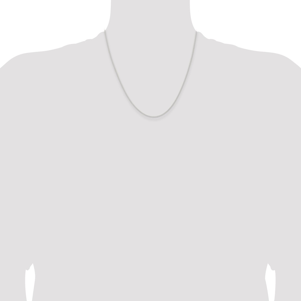 Sterling Silver 1.6mm Forzantine Cable Chain (QPE87-20)