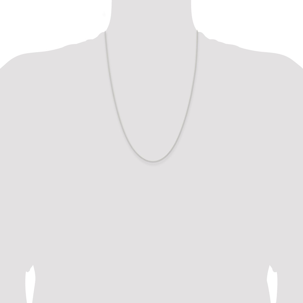 Sterling Silver 1.6mm Forzantine Cable Chain (QPE87-24)