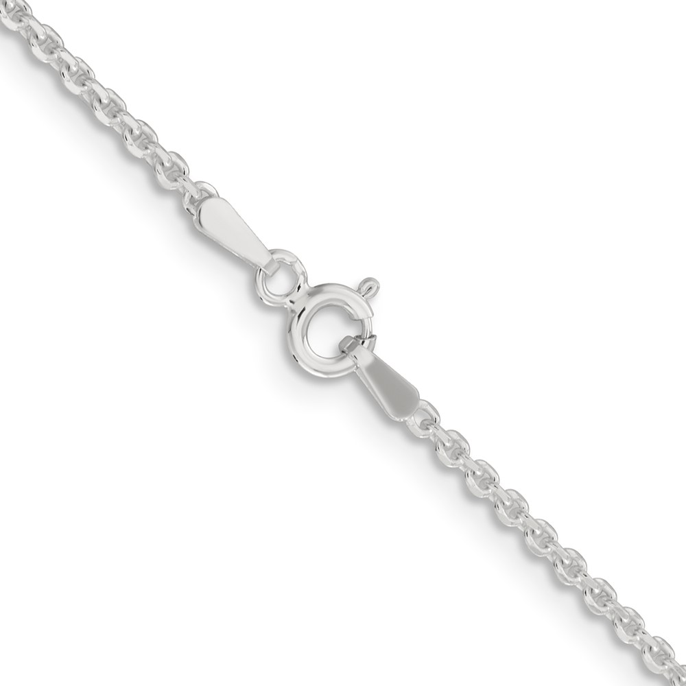 Sterling Silver 1.85mm Diamond-cut Forzantine Cable Chain (QPE88-18)