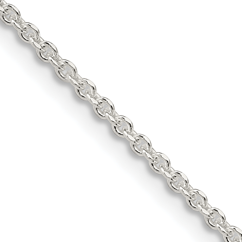 Sterling Silver 1.85mm Diamond-cut Forzantine Cable Chain (QPE88-16)