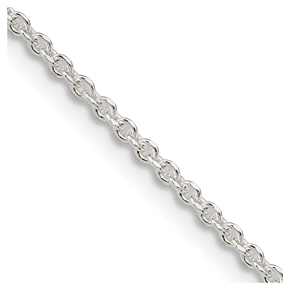 Sterling Silver 1.85mm Diamond-cut Forzantine Cable Chain (QPE88-16)