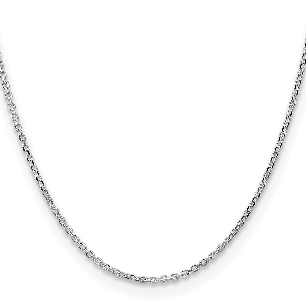 Sterling Silver 2.1mm Diamond-cut Forzantine Cable Chain (QPE89-16)