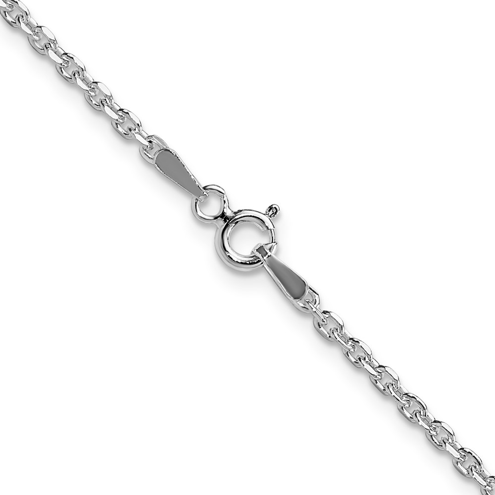 Sterling Silver 2.1mm Diamond-cut Forzantine Cable Chain (QPE89-16)