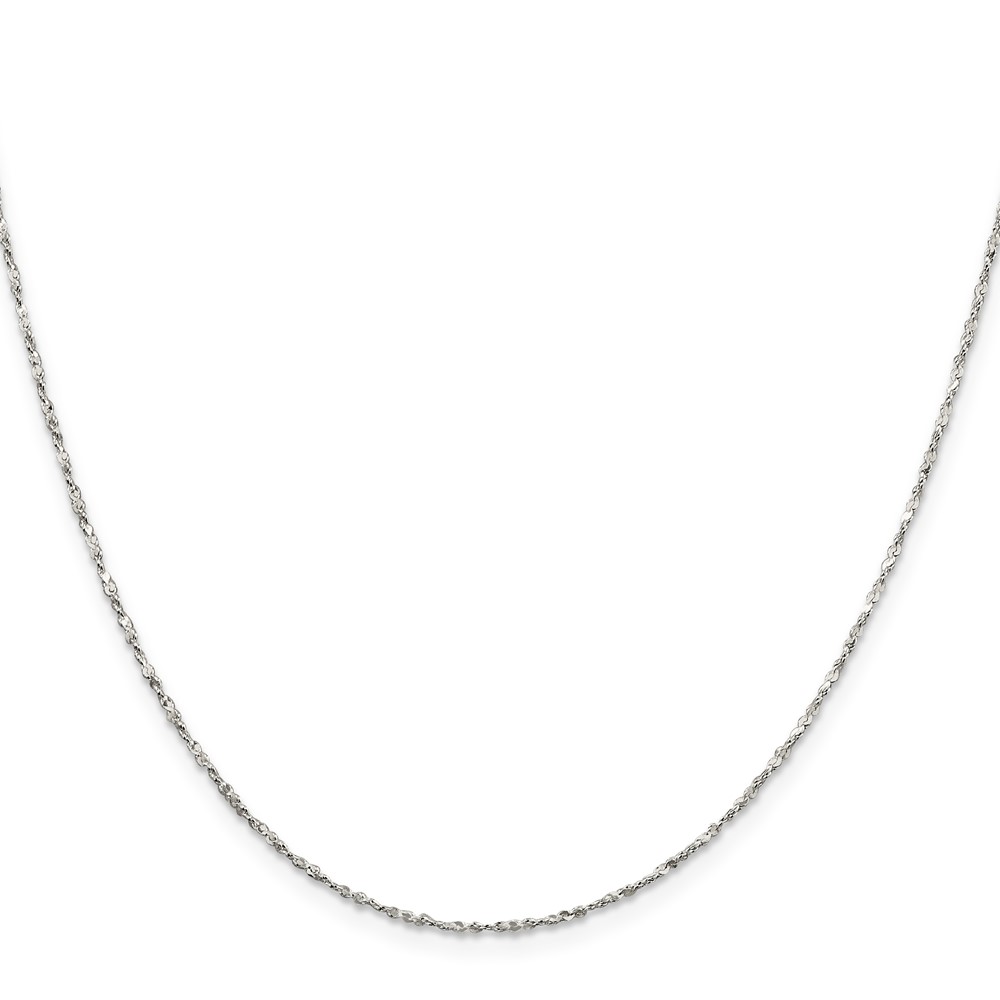 Sterling Silver 1.4mm Twisted Serpentine Chain (QPEN6-20)